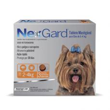 Antipulgas Nexgard para Cães de 2 a 4KG 3 Tabletes