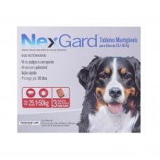 Antipulgas Nexgard para Cães de 25,1 a 50KG 3 Tabletes