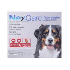 Antipulgas Nexgard para Ces de 25,1 a 50KG 3 Tabletes